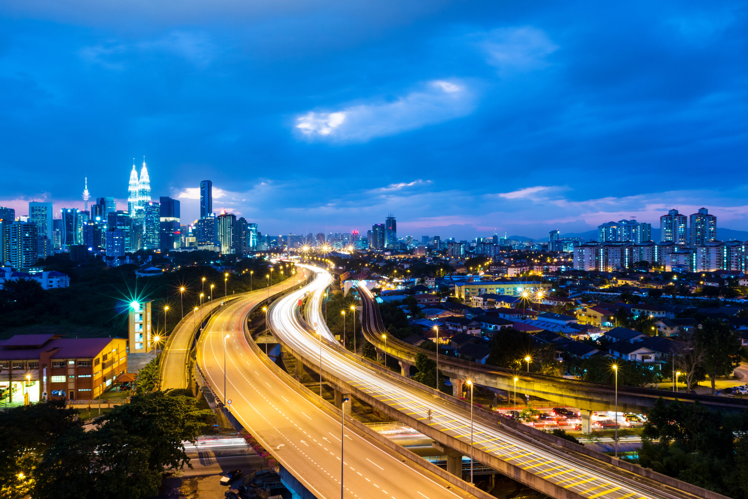 Kuala Lumpur city at night
