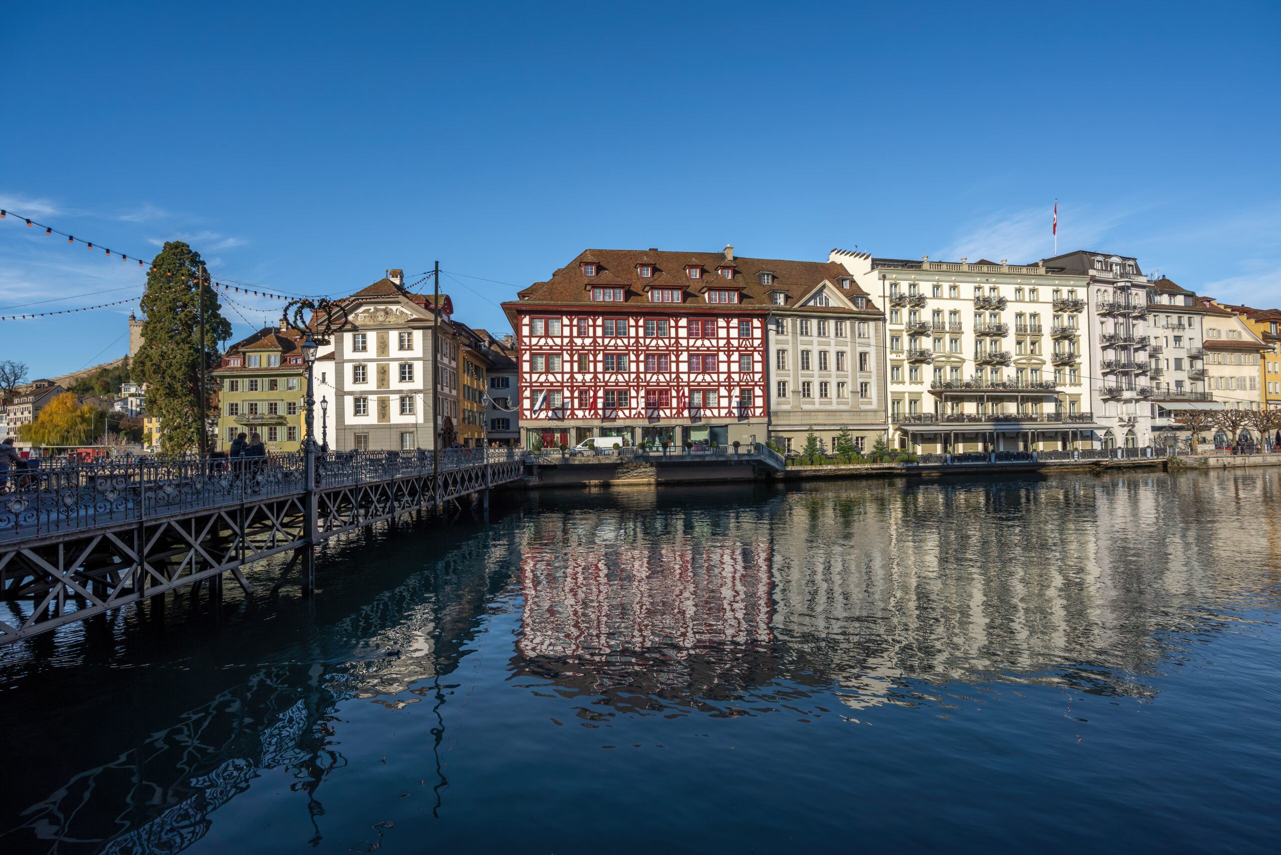Buildings of Luzern Old Town – Lucerne, Switzerland